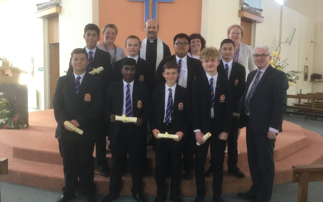 New Pupil Chaplains Commissioned for St Boniface College