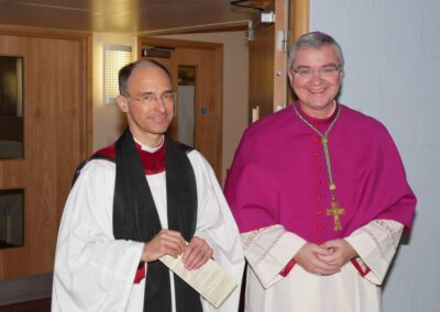 Bishop Mark at a school in the Diocese