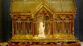 The visit of St. Bernadette’s relics to Plymouth Cathedral