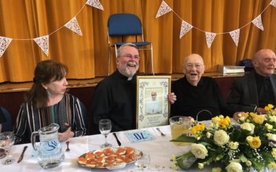 A celebratory Mass and party for Fr Paddy Kilgarriff on the Sunday before his platinum jubilee!