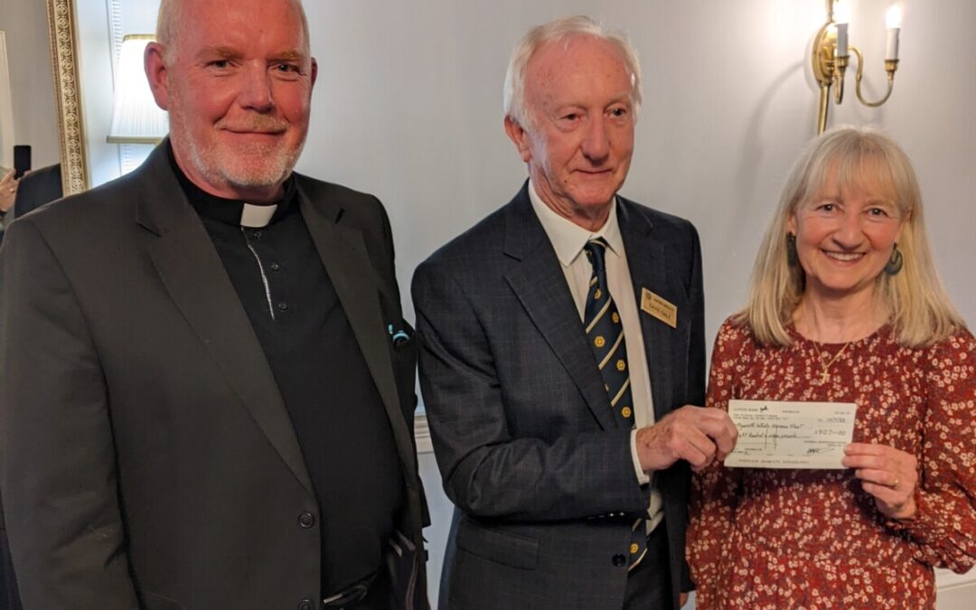 Catenians of Exeter Donate to Caritas to Help those in Need